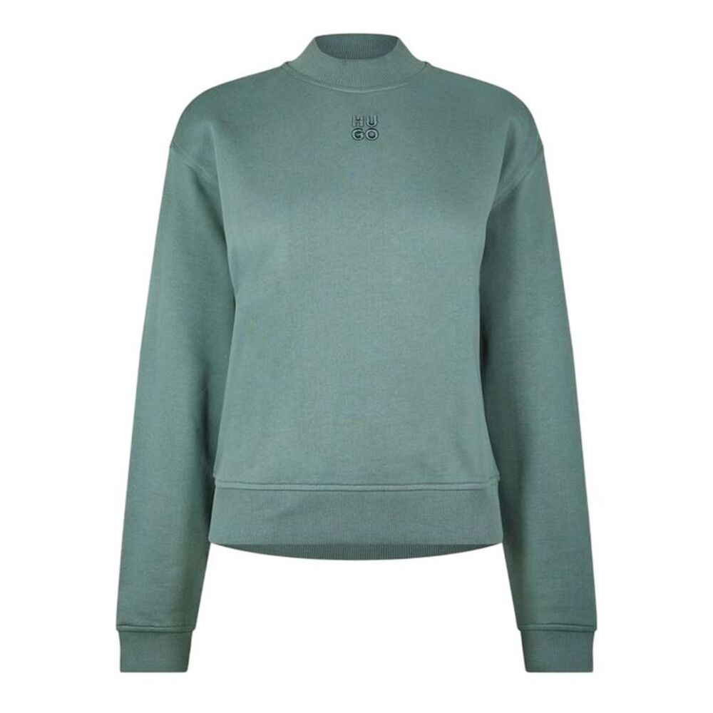 Hugo Womens/Ladies Logo Hoodie / Green